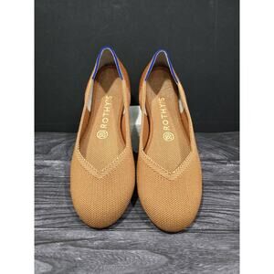 Rothy's The Point Flats Amber Fawn Brown Orange Women's Size 8 NWOT Retired